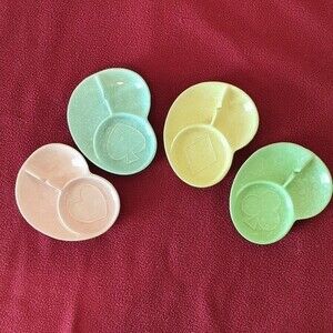 Vintage Shawnee ashtray/coaster set